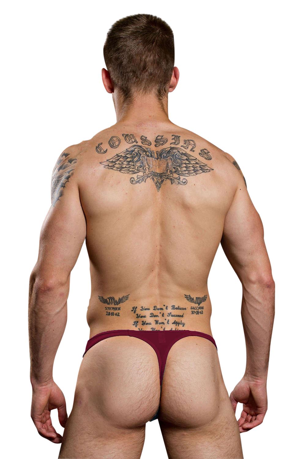 Tanga DOREANSE Euro Thong 1392 Bordová6